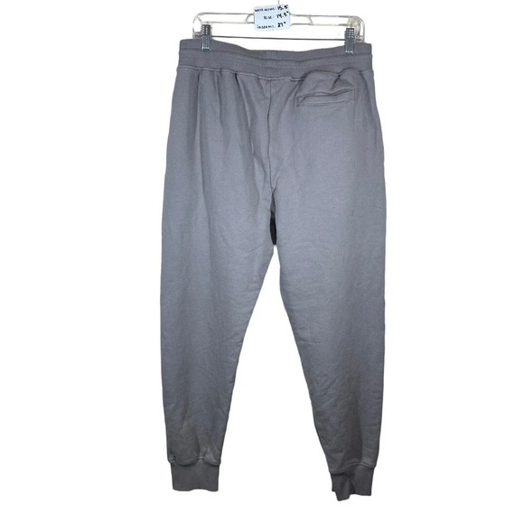 A-Cold-Wall Sweatpants Men's XL Gray Solid Logo 100% Cotton Tapered Drawstring - Picture 2 of 10